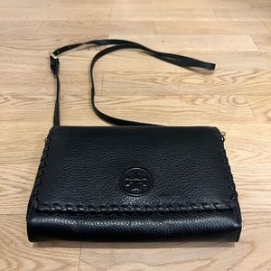 Tory Burch Leather Crossbody Bag - Black